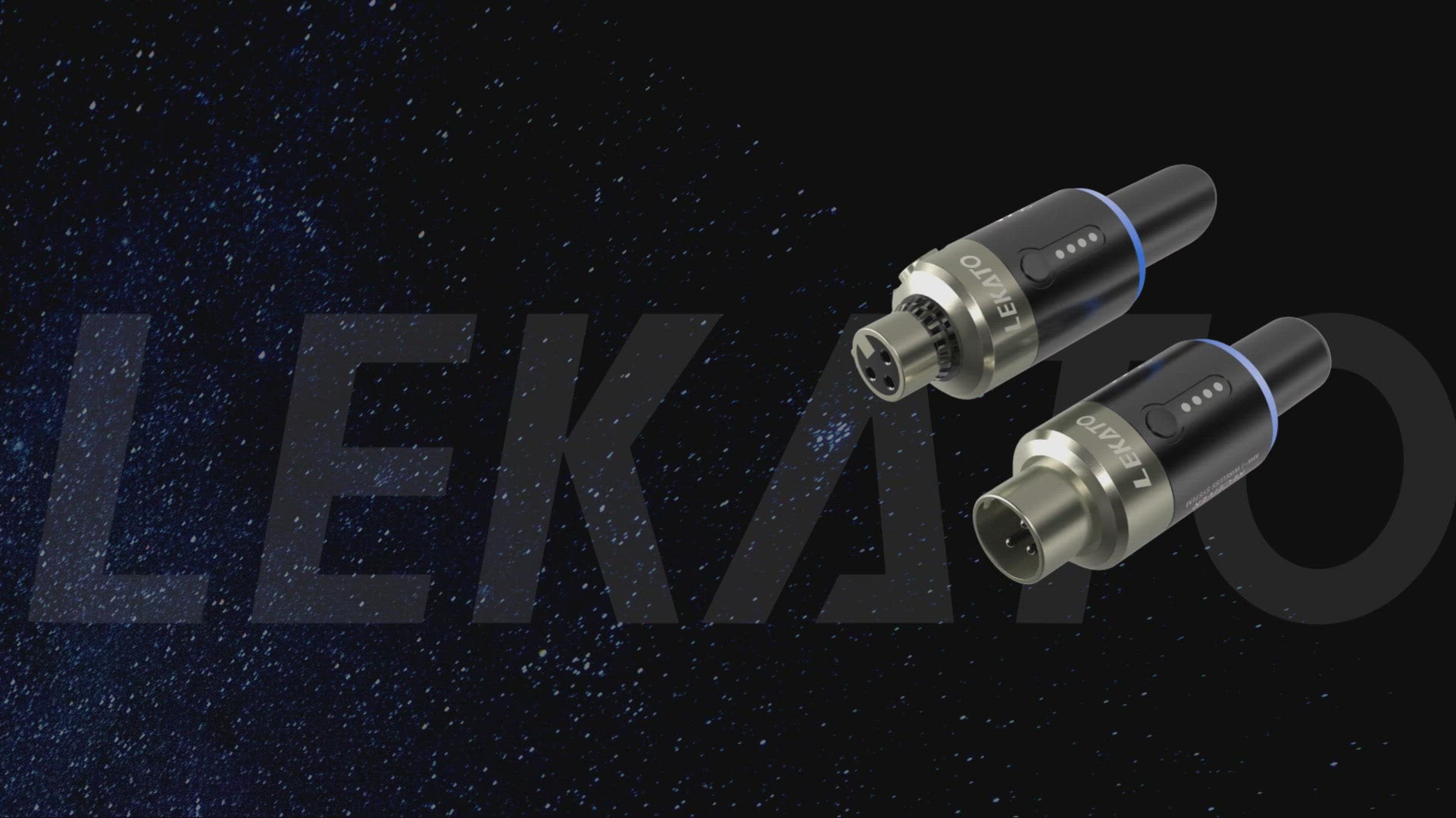 LEKATO MW-1 5.8GHz Wireless Microphone System – XLR Plug-On Transmitter & Receiver – 100ft Range