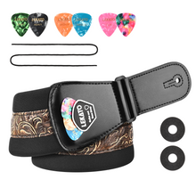 Load image into Gallery viewer, LEKATO Bass Electric Guitar Strap 3&quot; Wide Holder Belt Adjustable 45&quot; - 55&quot; Pad