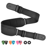 Adjustable 42-58" Bass Guitar Strap Belt w/ 3.3" Sponge Pad Decompression Padded - LEKATO-Best Music Gears And Pro Audio