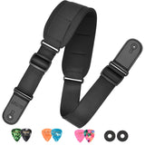 Adjustable 42-58" Bass Guitar Strap Belt w/ 3.3" Sponge Pad Decompression Padded - LEKATO-Best Music Gears And Pro Audio