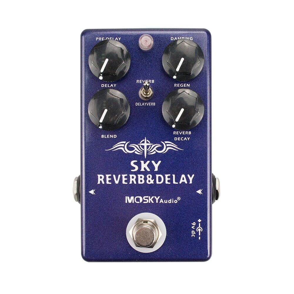 Mosky 2 1 Electric Guitar Delay & Reverb Effect Pedal Delay verb 1300ms Delay