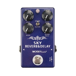 Mosky 2 in 1 Electric Guitar Delay & Reverb Effect Pedal Delay-verb 1300ms Delay - LEKATO-Best Music Gears And Pro Audio