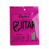 10 Pack Orphee TX620 TX630 TX640 Acoustic Folk Guitar Strings Extra Light /Medium - LEKATO-Best Music Gears And Pro Audio