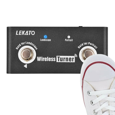 LEKATO Wireless Page Turner Pedal Controller Tablets Foot Pedal Rechargeable