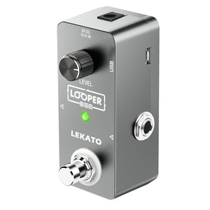 LEKATO Looper Effect Pedal Loop Stage 5 Mins for Electric Guitar Bass