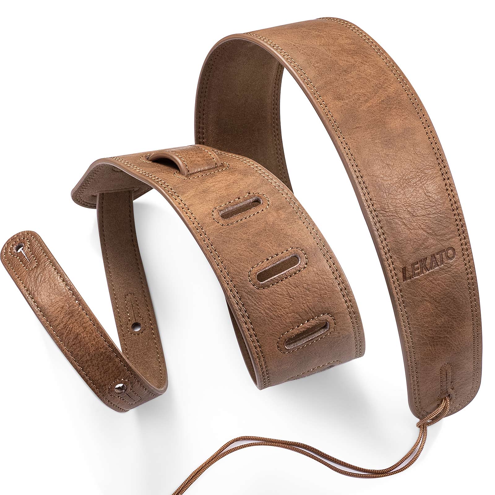 Acoustic Electric Guitar Bass Strap 2.5" Wide Adjustable 41in to 51inch