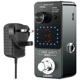 3 track looper pedal Lekato Looper Guitar Effect Pedal Tuner Recording 3 Wave Slot 18 Mins Auto Loop – LEKATO