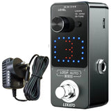 Lekato Guitar Effect Pedal Looper 3 Slot 18 Mins Loop Black - LEKATO-Best Music Gears And Pro Audio