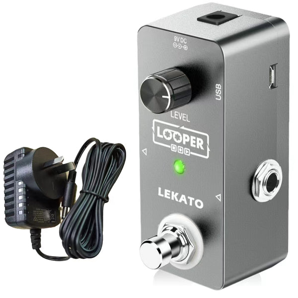 LEKATO Mini Electrical Guitar Effect Pedal Looper Loop Stage 5 Mins Recording