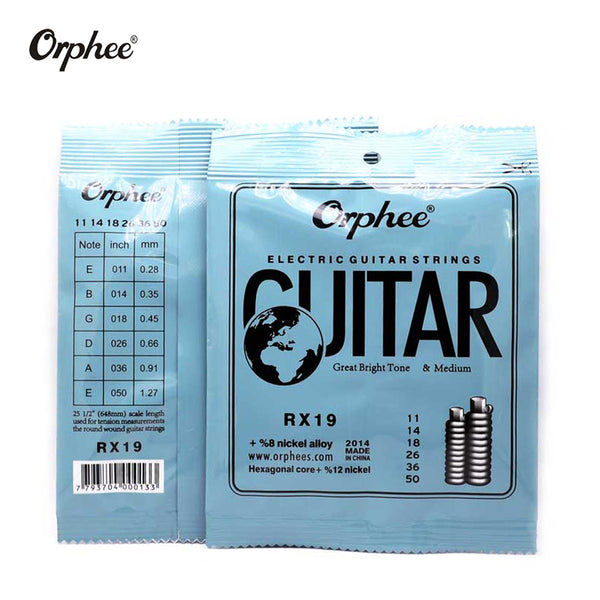 10 Pack Orphee Electric Guitar Strings RX-15/17/19 Extra /Super Light Medium - LEKATO-Best Music Gears And Pro Audio