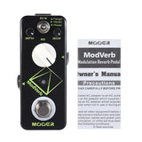 MOOER ModVerb Reverb Modulation Guitar Effect Pedal Flanger / Vibrato / Phaser - LEKATO-Best Music Gears And Pro Audio