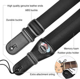 LEKATO Adjustable Memory Foam Guitar Bass Strap Belt 3" Wide 38" - 47" Long (Get $10 Coupon) - LEKATO-Best Music Gears And Pro Audio