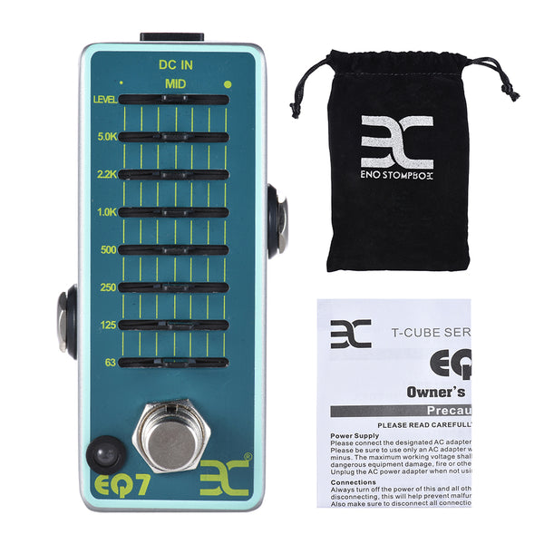 ENO EX EQ7 Equalizer Guitar Mini Single Effect Pedal 7-Band EQ True Bypass