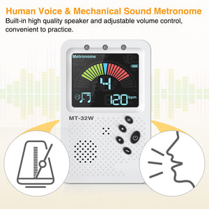 LEKATO 3IN1 Digital Universal Metronome Tuner Tone Human Voice Beats