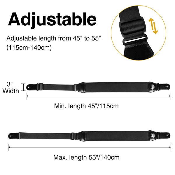 Adjustable Crossbody Strap 55 inch Max Length 