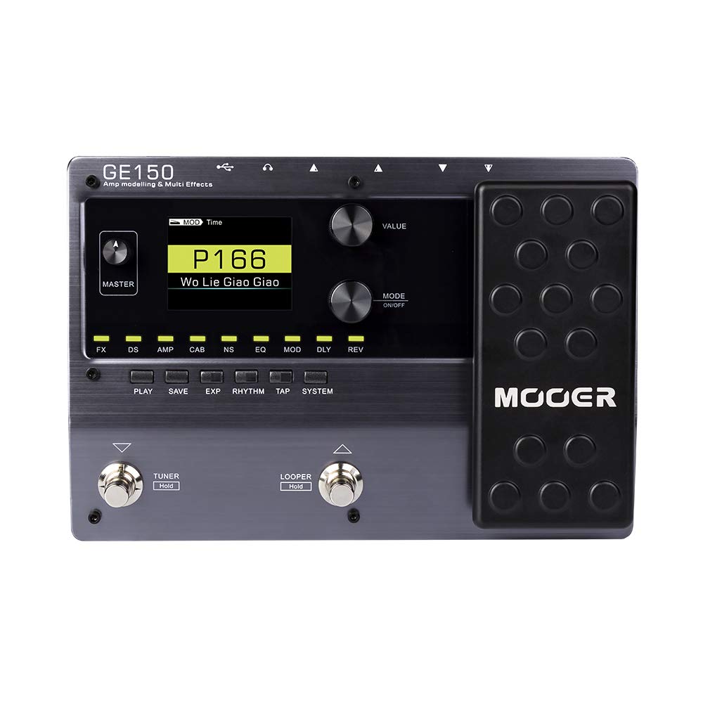 Mooer GE-150 Amp Modeling & Multi Effect Processor IR Looper Drums 151 Effects - LEKATO-Best Music Gears And Pro Audio