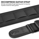 Adjustable 42-58" Bass Guitar Strap Belt w/ 3.3" Sponge Pad Decompression Padded - LEKATO-Best Music Gears And Pro Audio