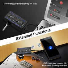 Load image into Gallery viewer, LEKATO Guitar Headphone Amplifier w/10 Amp Models,10 IR Loading Tuner,Bluetooth Receiver