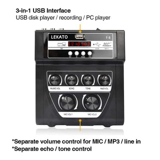LEKATO Audio Mixer F-8