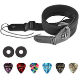 Lekato 3 inch Wide Adjustable Electric Guitar Strap Bass Belt Set w/ 6 picks M01400 (Get $10 Coupon) - LEKATO-Best Music Gears And Pro Audio