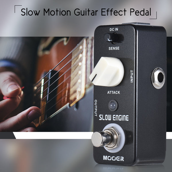 Mooer Slow Engine Slow Motion Electric Guitar Bass Effect Pedal True Bypass