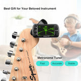 LEKATO 3-in-1 Guitar Metronome Tuner Tone Generator Clip On for All Instrument - LEKATO-Best Music Gears And Pro Audio