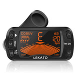 LEKATO 3-in-1 Guitar Metronome Tuner Tone Generator Clip On for All Instrument - LEKATO-Best Music Gears And Pro Audio