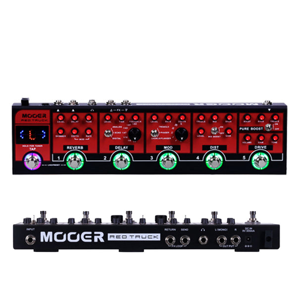 MOOER RED TRUCK Electric Guitar Multi Effect - LEKATO-Best Music Gears And Pro Audio