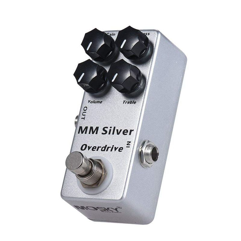 Mosky Electric Guitar Overdrive Effects Pedal Gain Volume Bass Treble Mode
