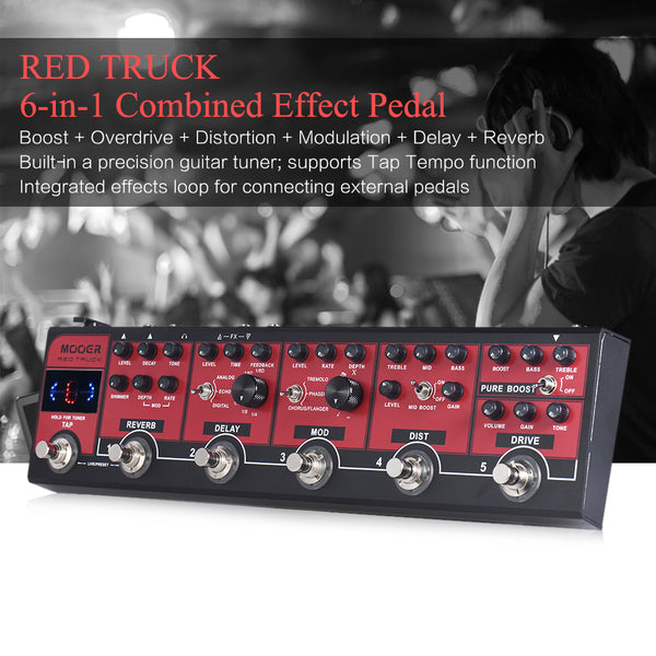 MOOER RED TRUCK Electric Guitar Multi Effect