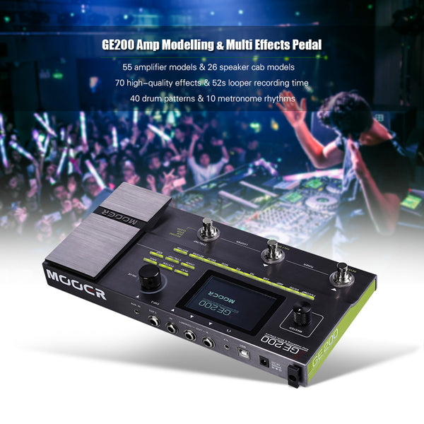 Mooer GE200 Guitar Multi-effect Amplifier Modelling 26 IR 151 Effects | LEKATO-Best Music Gears And Pro Audio
