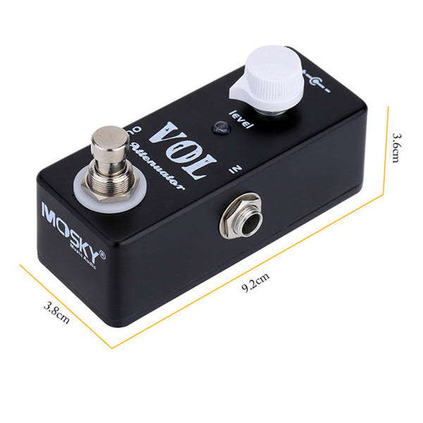 Mosky Electric Guitar Passive Attenuator Effects Pedal VOL Model Full Metal - LEKATO-Best Music Gears And Pro Audio