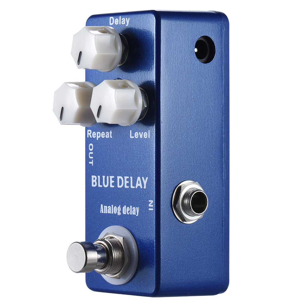 MOSKY Electric Guitar Analog Delay Effects Pedal Delay Time 25ms to 450ms