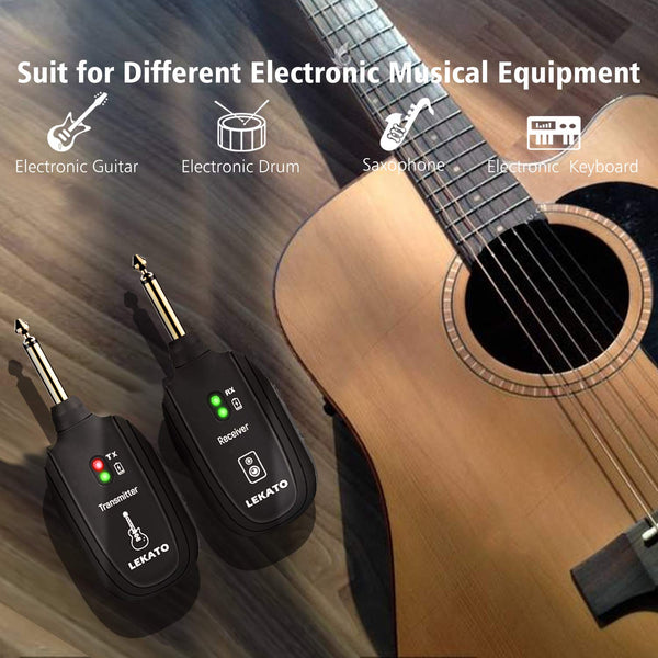 LEKATO A8 UHF Wireless Guitar System - LEKATO-Best Music Gears And Pro Audio