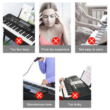 KONIX 88 Key Folding Electric Progressive Counterweight Keyboard Piano - LEKATO-Best Music Gears And Pro Audio