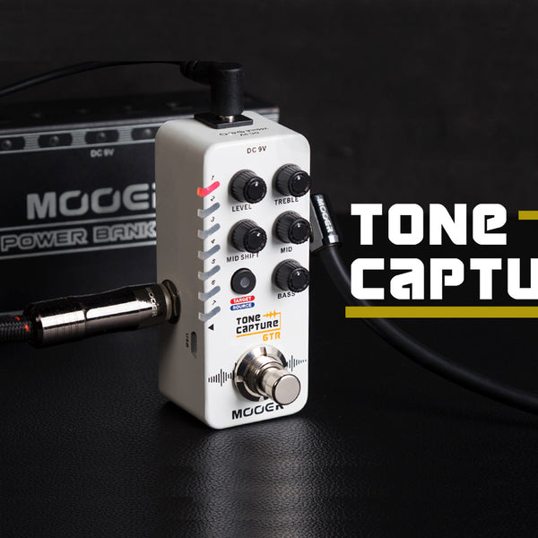 MOOER Tone Capture GTR Electric Guitar Effect Pedal 7 Preset Slots TRUE BYPASS