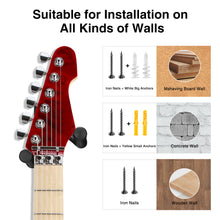Load image into Gallery viewer, 2pcs LEKATO U Cradle Ukulele Guitar Hangers Holder Instrument Display Hook Rack