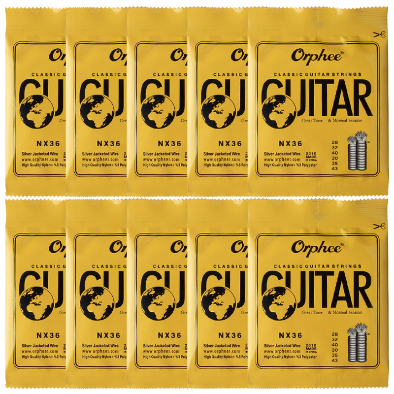 10 PACKS Orphee Series NX36 Strings Classical Guitar Strings Normal