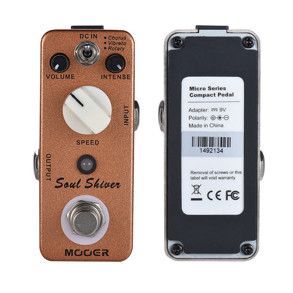 Mooer Soul Shiver Guitar Bass Effect Pedal Multi Modulation Classic 60's Sound - LEKATO-Best Music Gears And Pro Audio