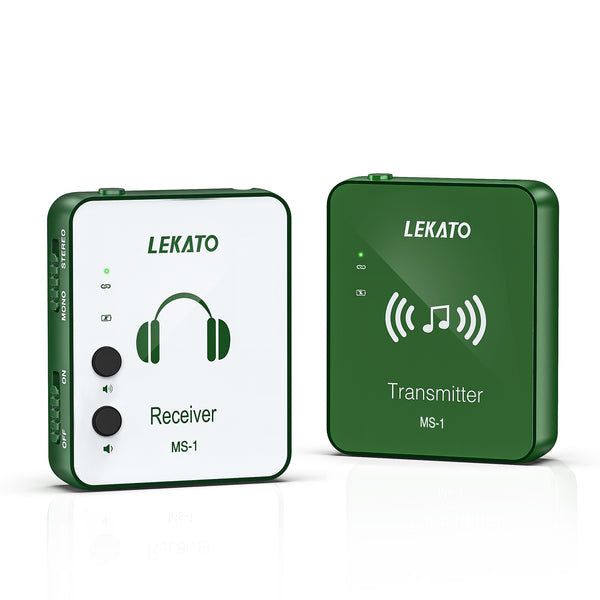 LEKATO MS-1 Wireless in-Ear Monitor System Transmitter Receiver (Add to Cart to Get EXTRA $10 Coupon NOW)