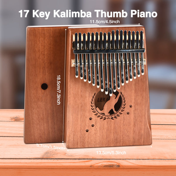 LEKATO 17 Key Kalimba Wooden Thumb Piano Kitty  Buy Musical Instruments,  Pedals, Wireless, Drum, Pro Audio & More - LEKATO